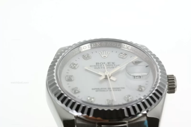 Rolex Datejust Automatic Diamond Markers with White Dial S/S Sapphire Glass - Image 4